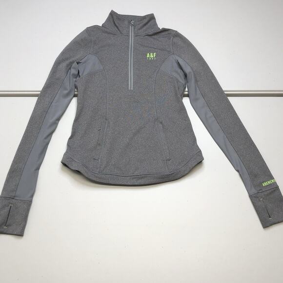 Abercrombie & Fitch Tops - Abercrombie Women's Gray Athletic Pullover 1/4 Zip Sweatshirt Size XS Sporty